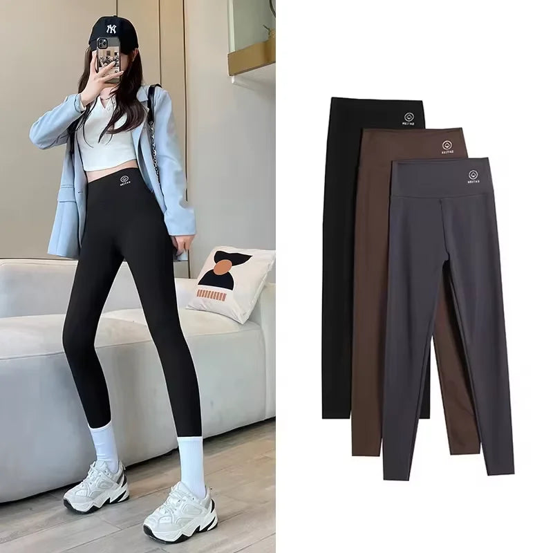 Solid Color High Waist Yoga Pants