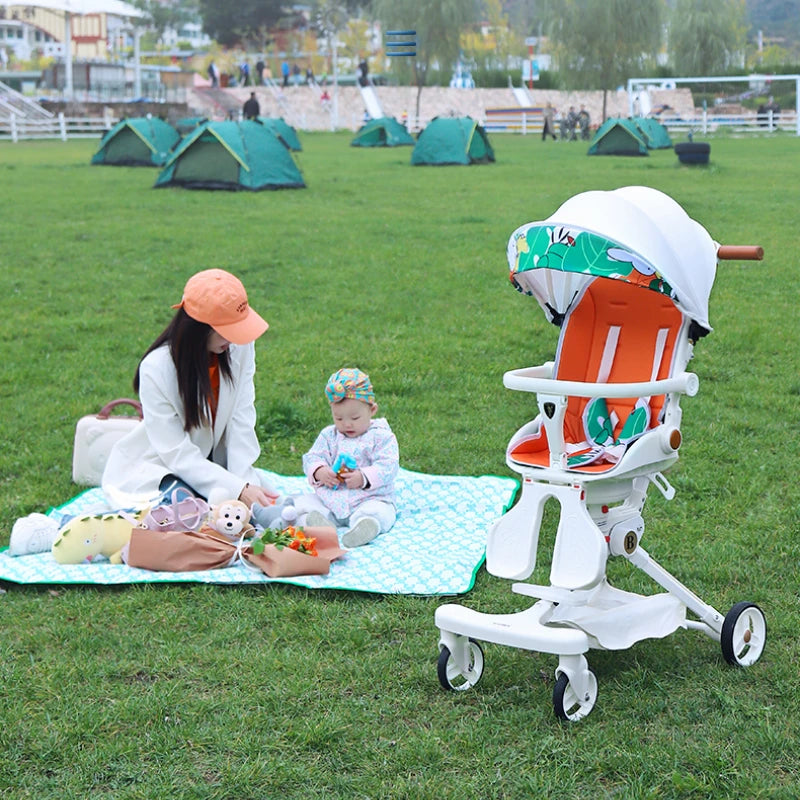 shock absorption lightweight baby stroller