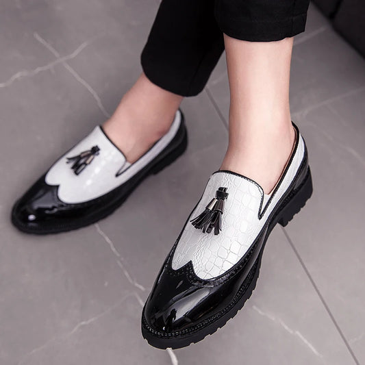 Men Casual Breathable Leather Loafers Shoes