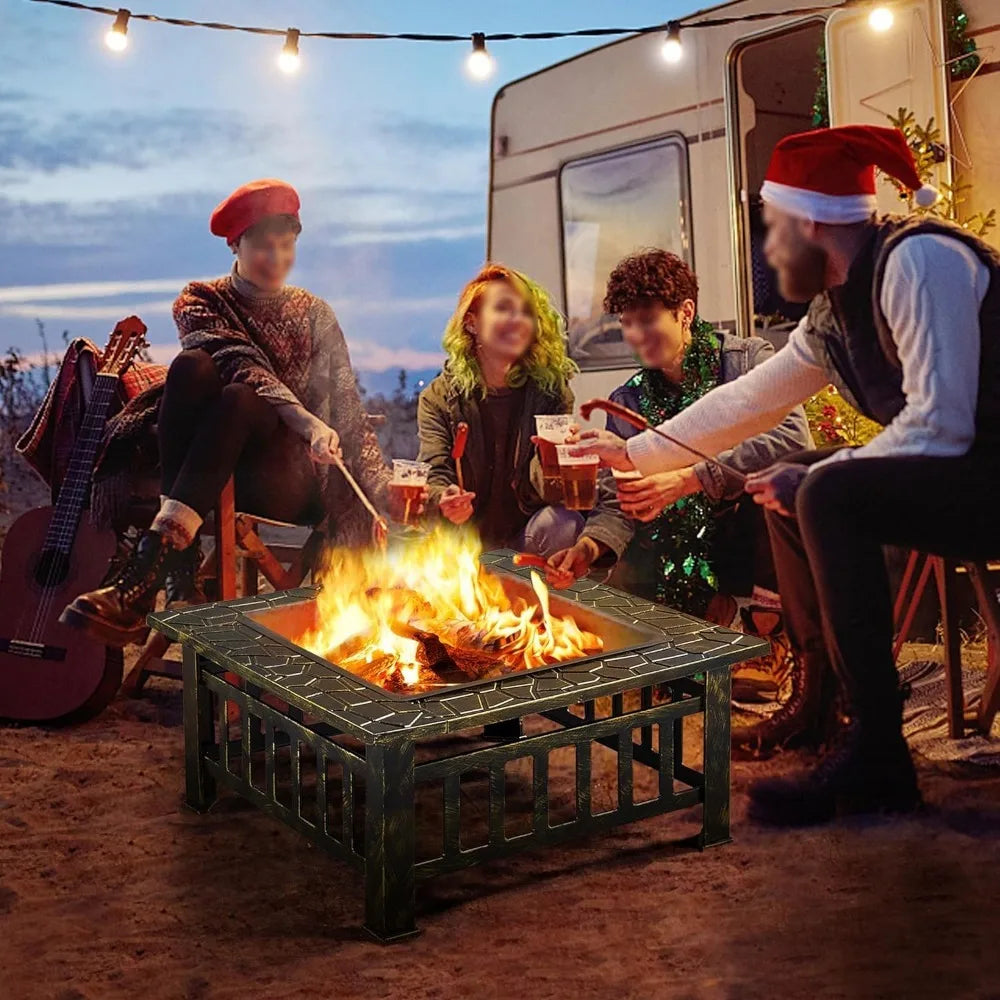 32in Fire Pits for Outside Outdoor Fire Pits Bonfire