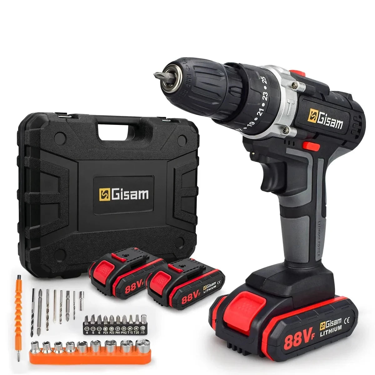 25+3 Torque Cordless Drill Electric Screwdriver