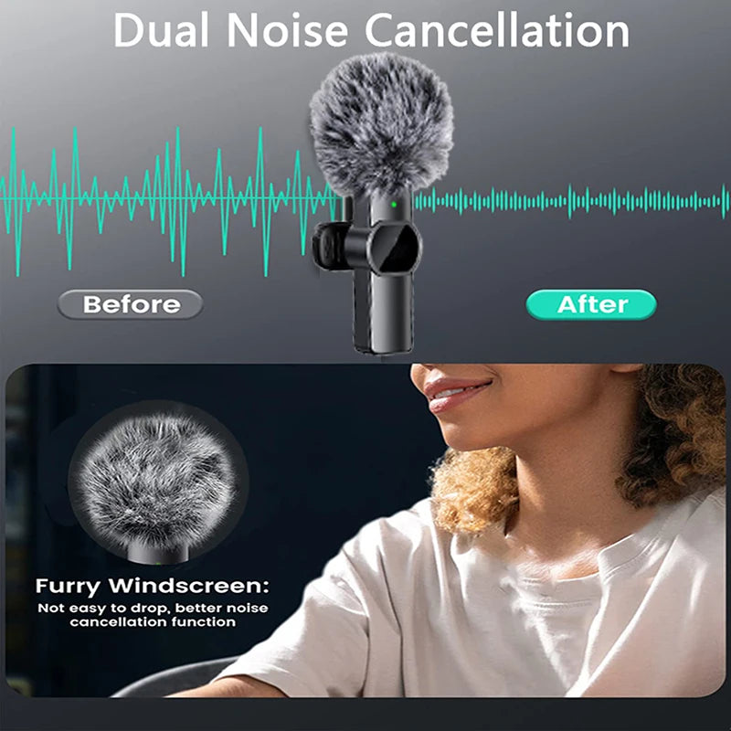 Portable Wireless Lavalier Microphone