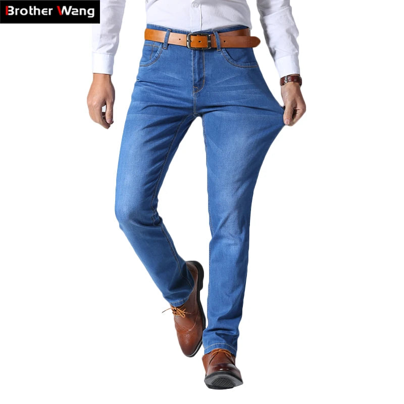 Men Business Classic Style Jeans