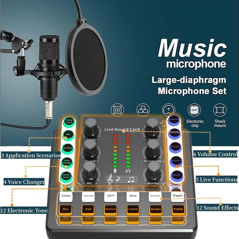 BM-800 Recording Studio Microphone Kits