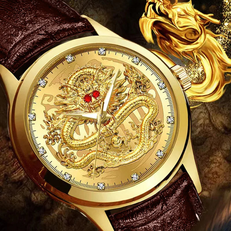 men's calendar belt quartz watch