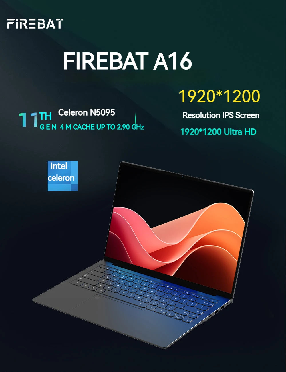 Fingerprint Portable Intel Notebook Laptop