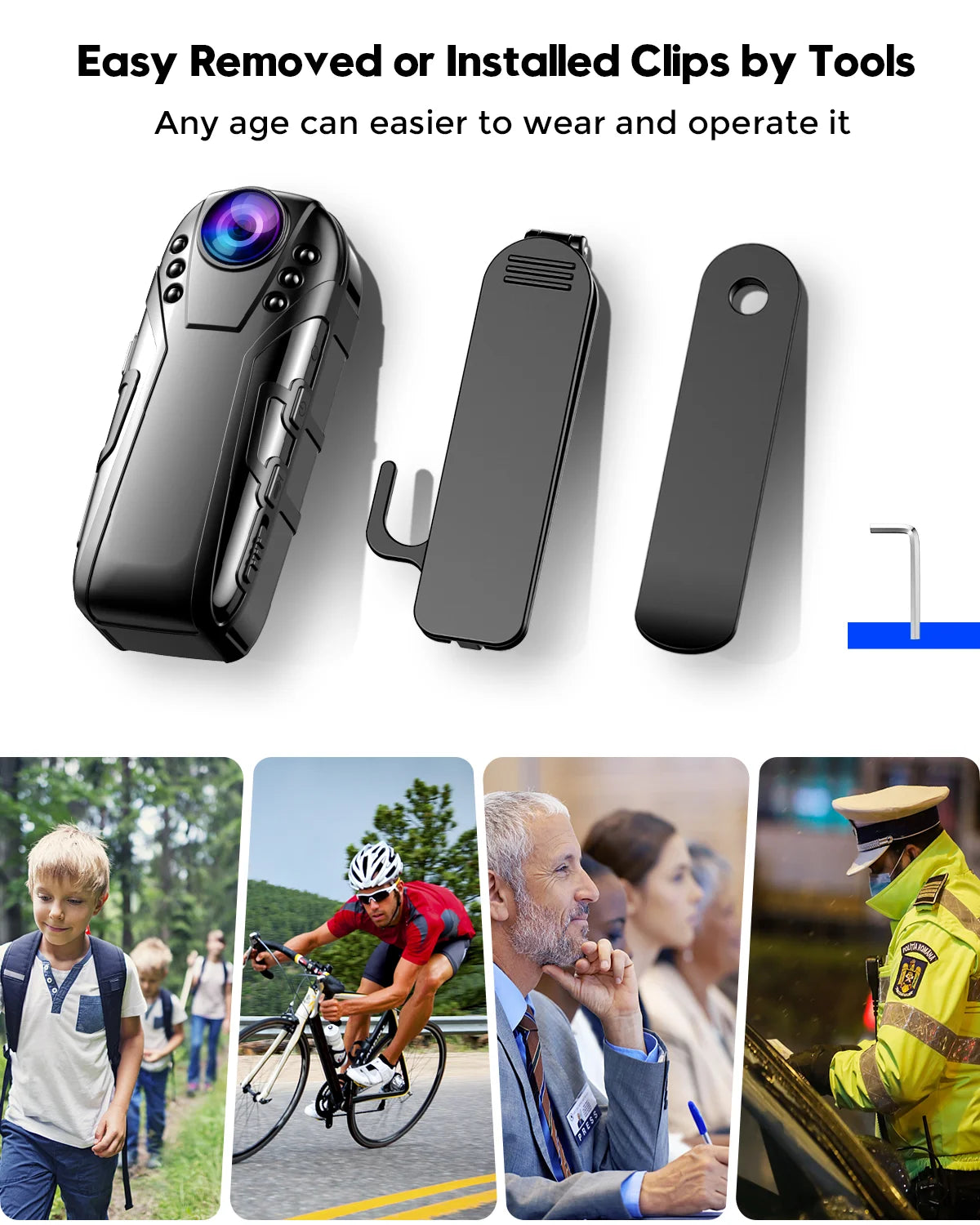 L02 Small Full HD 1080P Portable Body Camera