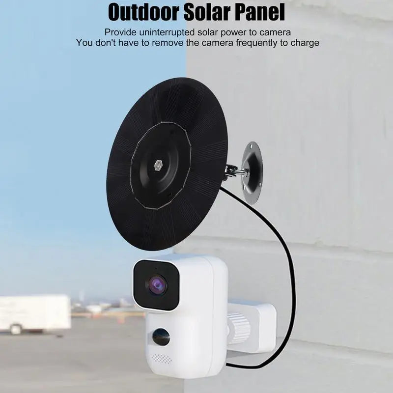 5W Solar Panel Charger For Home Security Camera