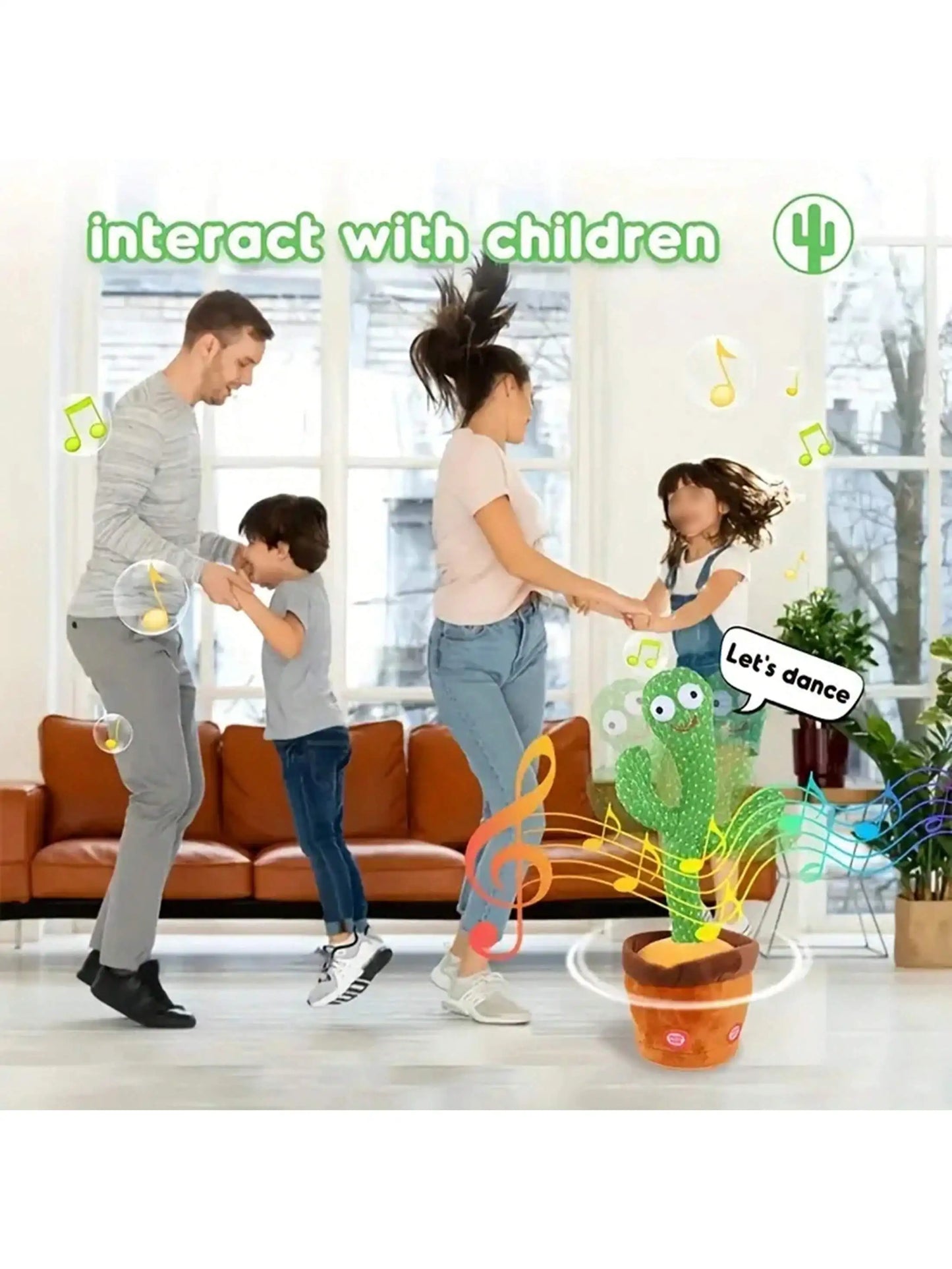 1pc-Dancing Talking Cactus Toys