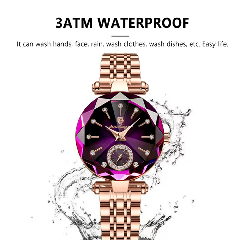 Luxury Fashion Waterproof Ladies Quartz Wristwatch