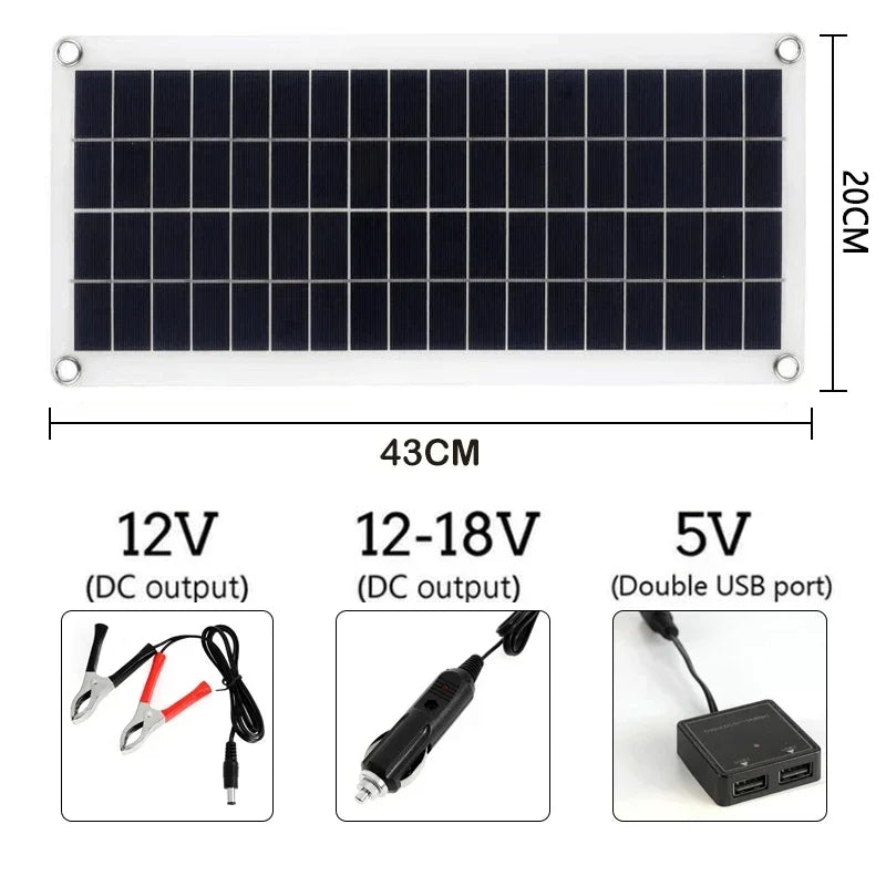 1000W Solar Panel 12V Solar Cell With 60A Controller