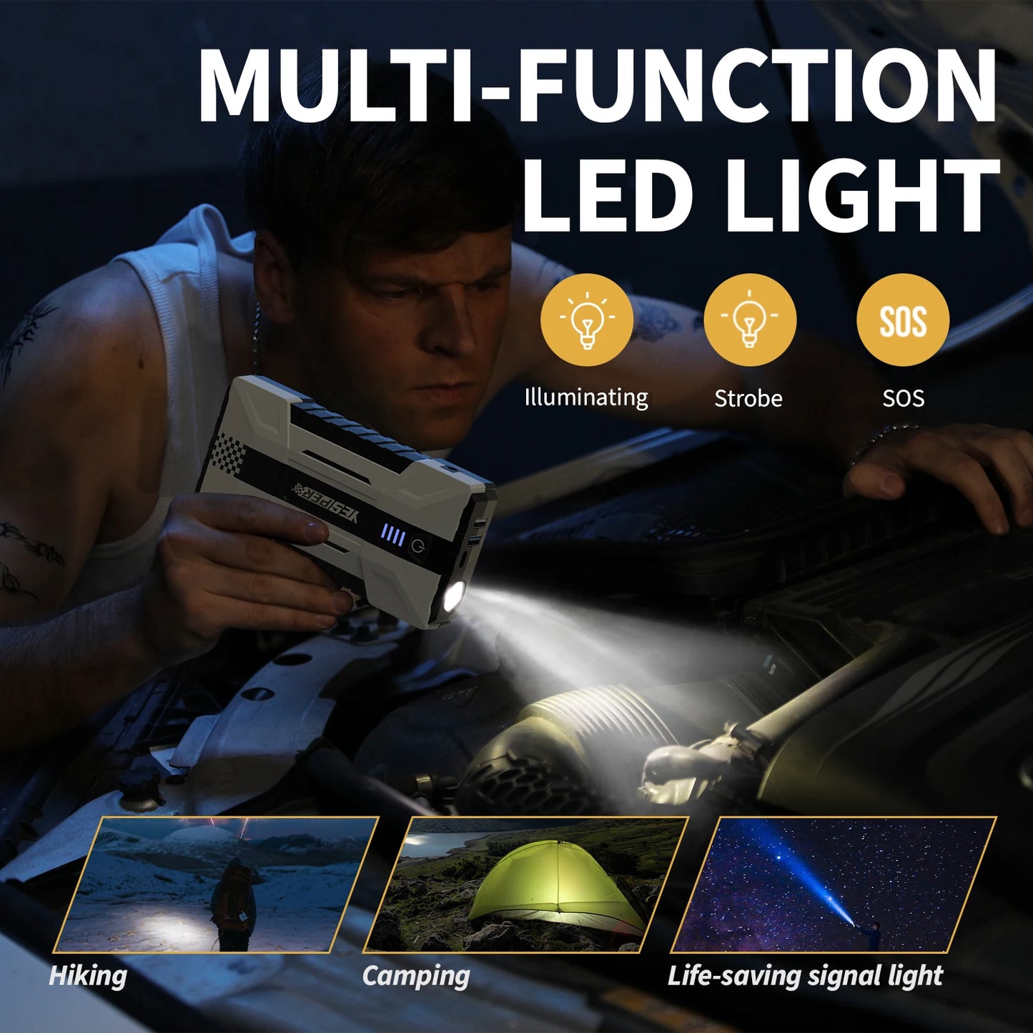 1000A Car Jump Starter Power Bank