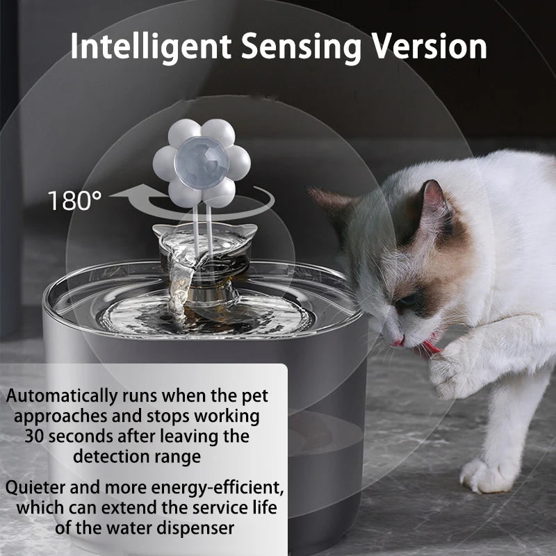 Auto Filter USB Electric Cat Water Fountain