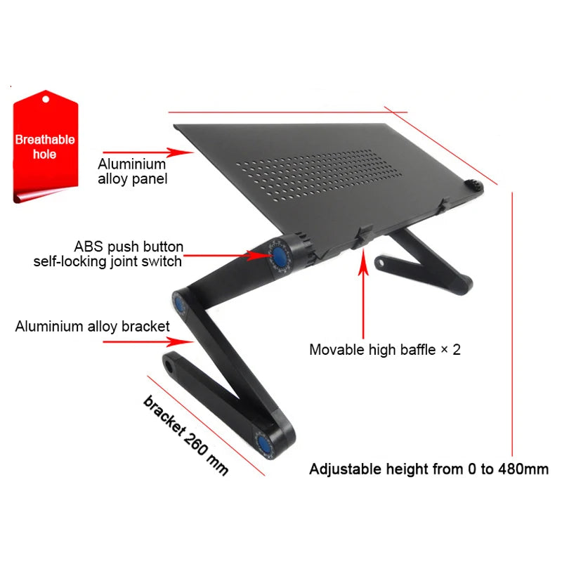 Portable Adjustable Foldable Computer Desks