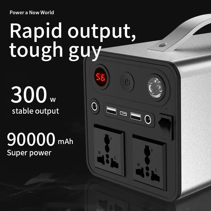 90000mAh 300W Portable Power Station