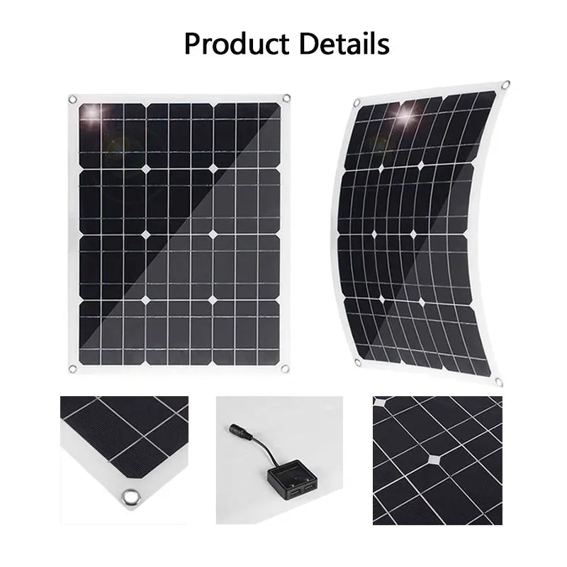 30W-100W Solar Panel 30A/60A Controller