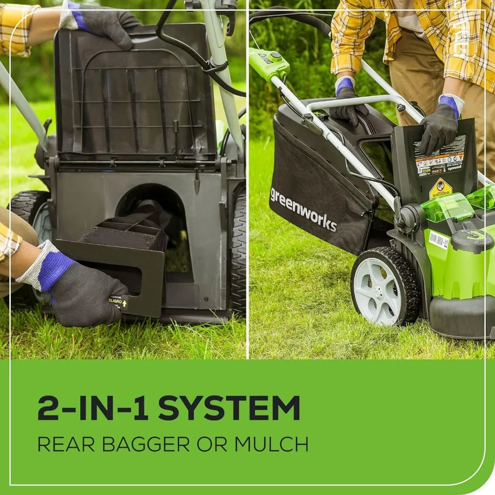 40V Twin Blade Mower with Batteries