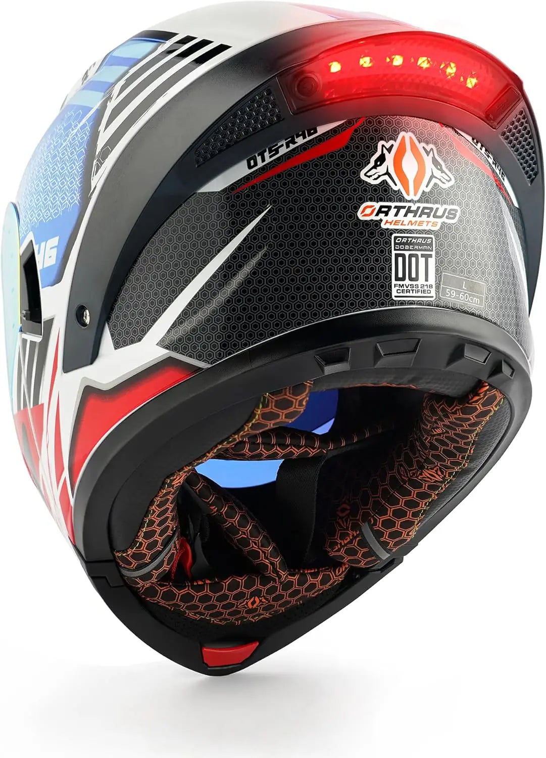 Modular LED Full Face Motorcycle Helmet