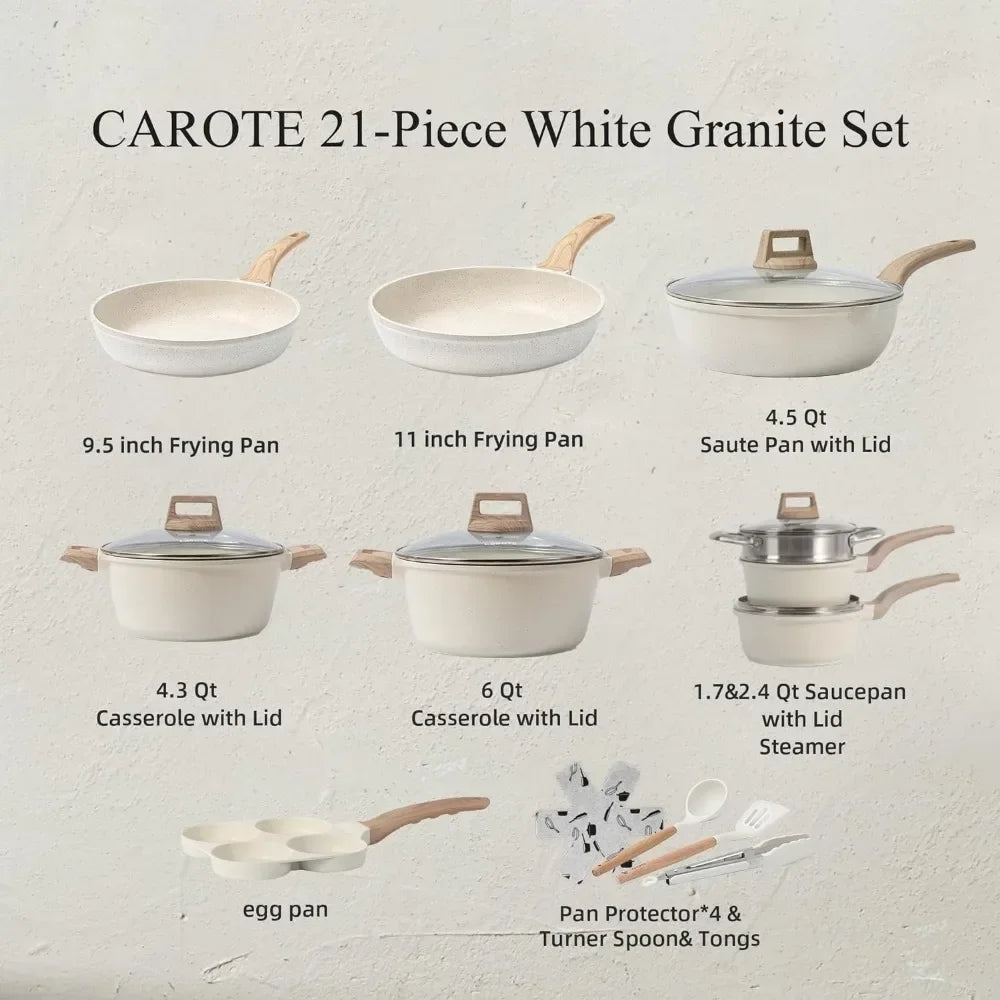 3-7 Nonstick Pots and Pans Set