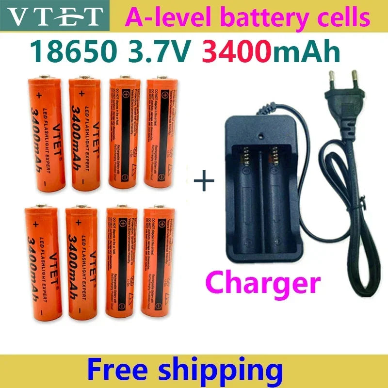 3.7V 18650 Rechargeable Battery