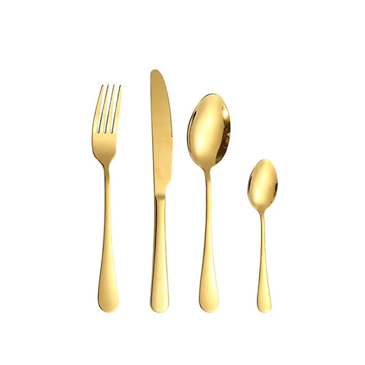 Stainless steel tableware set