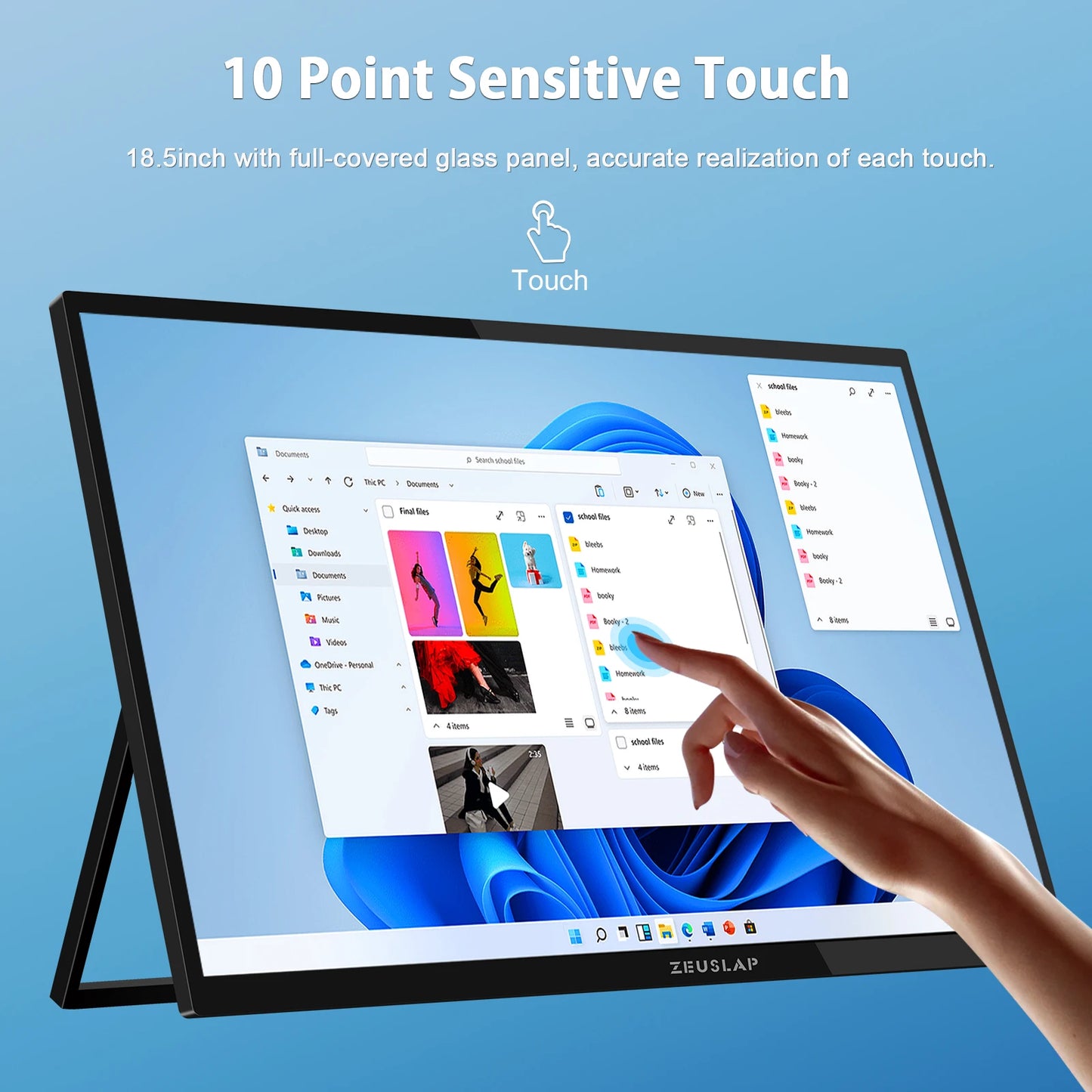 100Hz 18.5" Touch Screen Portable Monitor