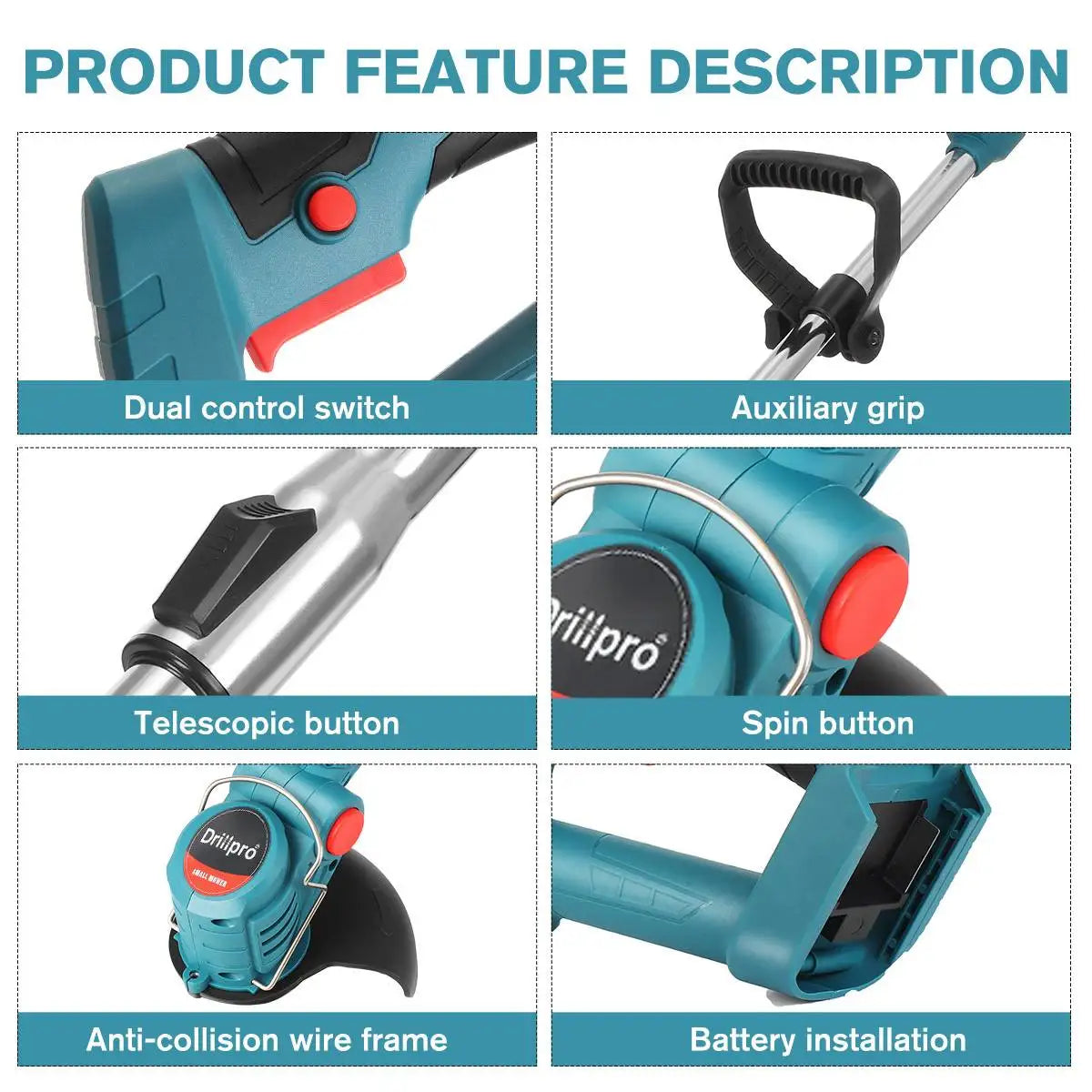 Electric Cordless Grass Trimmer