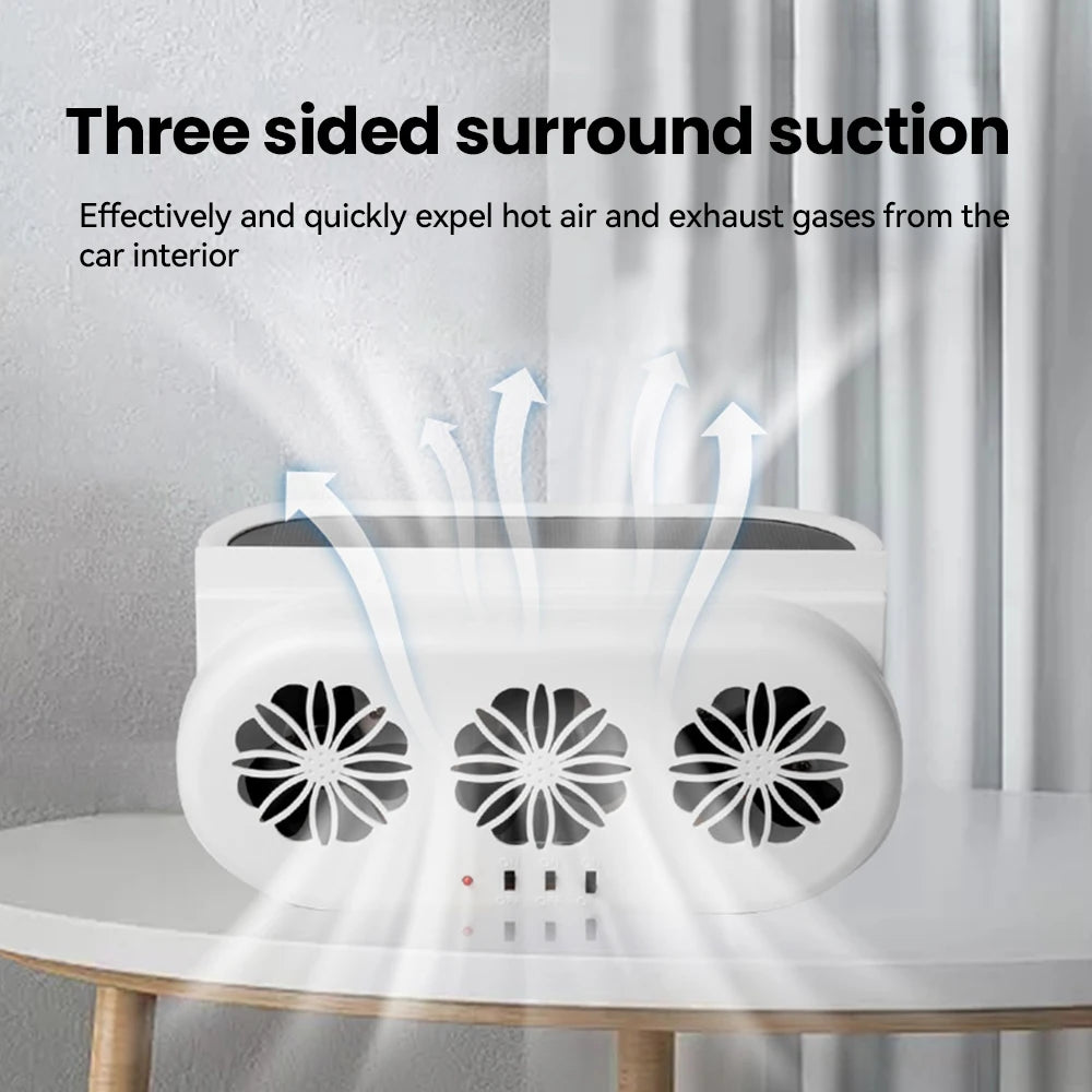 Solar Car Exhaust Fan for Cooling