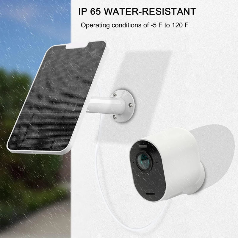 2 Pack Camera Waterproof Solar Panels