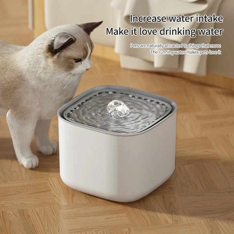 Electric Mute Cats Water Fountain
