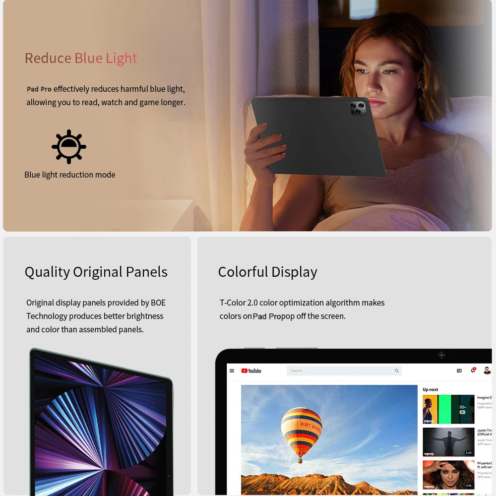 8GB RAM 512GB ROM Dual SIM Tablets