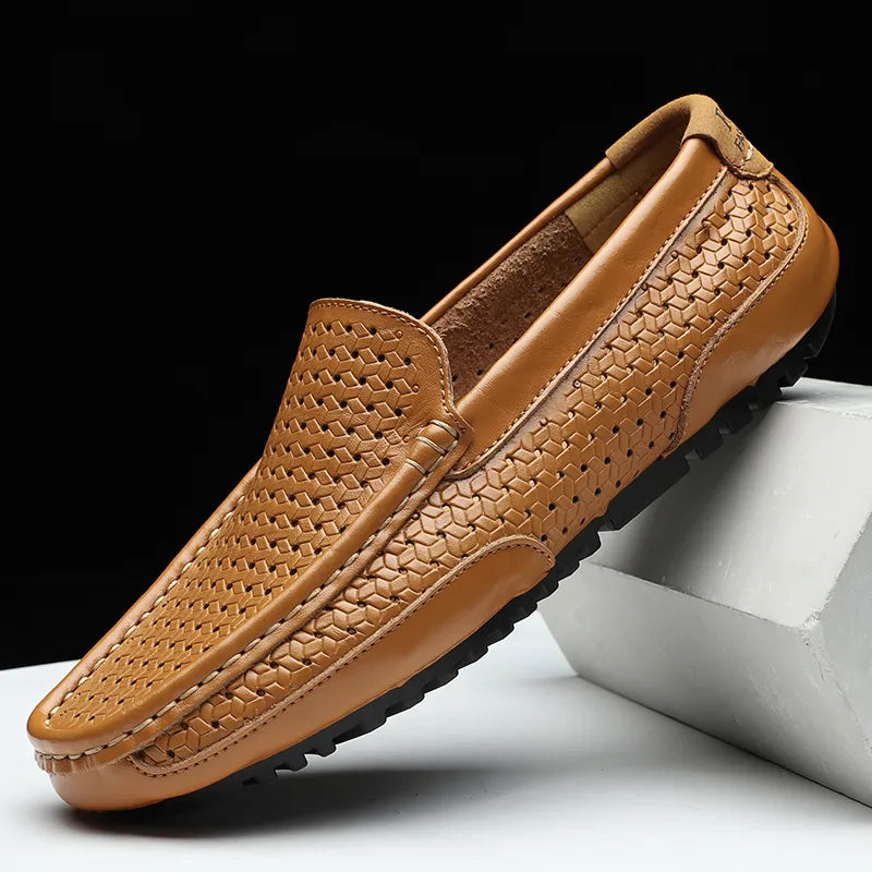 Genuine Leather Mens Loafers Shoes