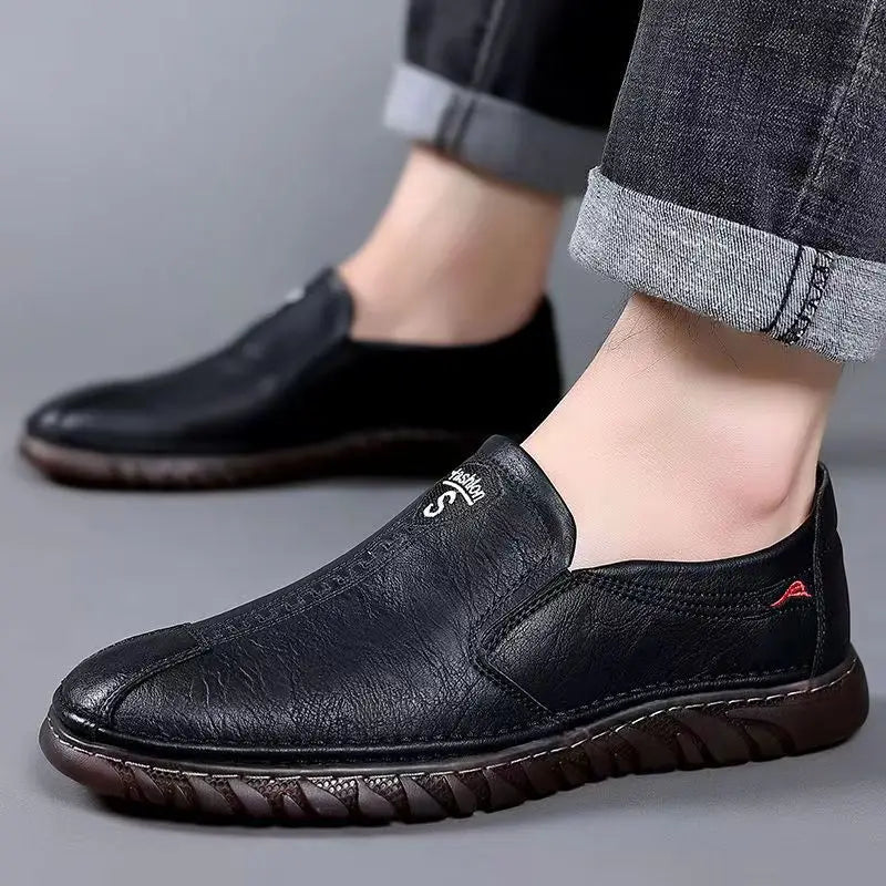 Genuine Leather Men Casual Shoes