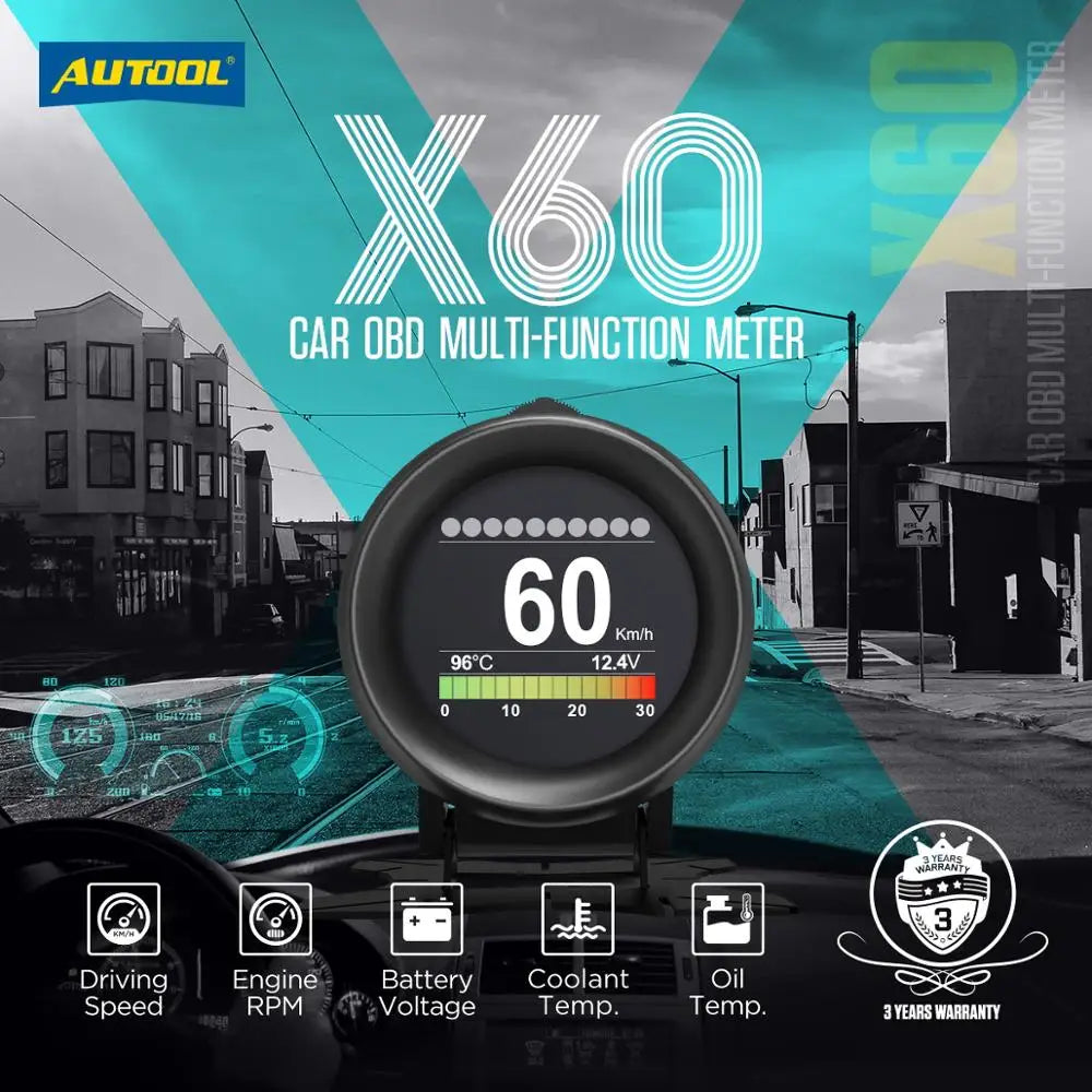 X60 HUD Head Up Display Car Speedmeter