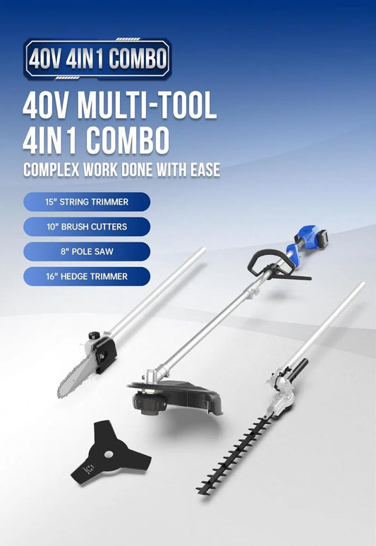 40V Cordless Weed Wacker String Trimmer