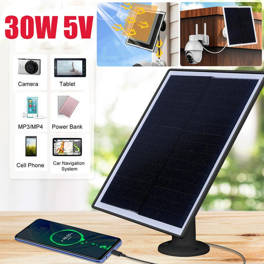 30W 5V Outdoor Solar Cells Charger