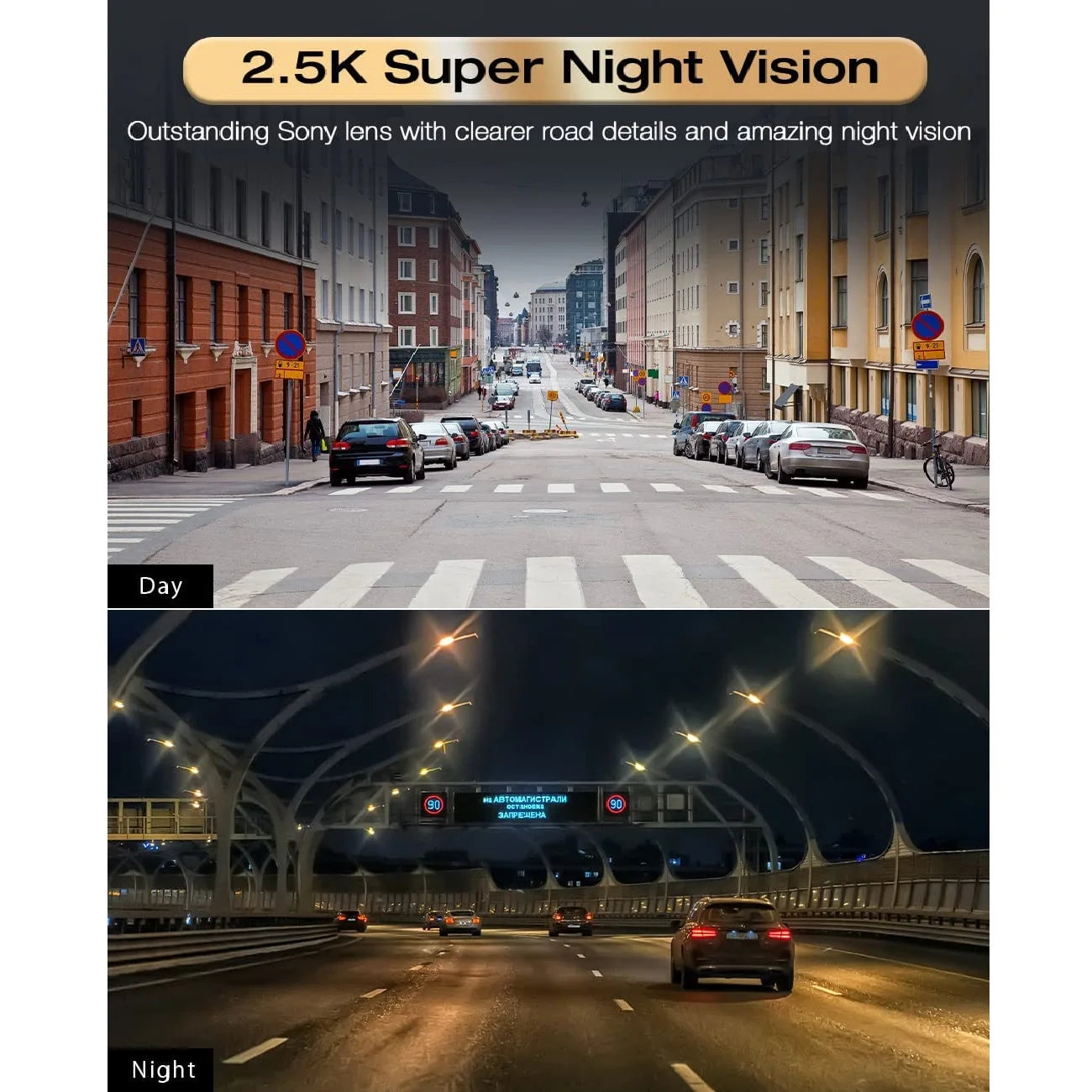 WIFI Car Rearview Mirror Recorder 2K Dash Cam