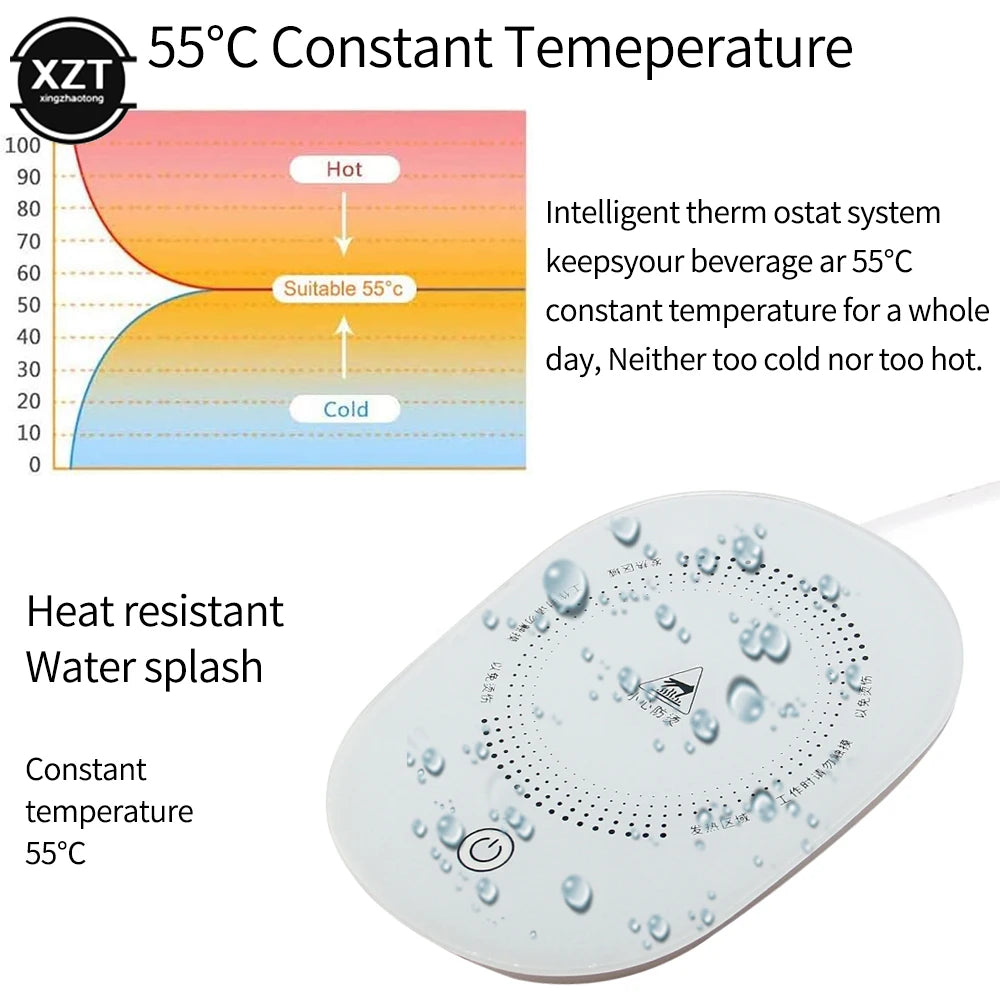 Portable Heating Coasters Cup Warmer