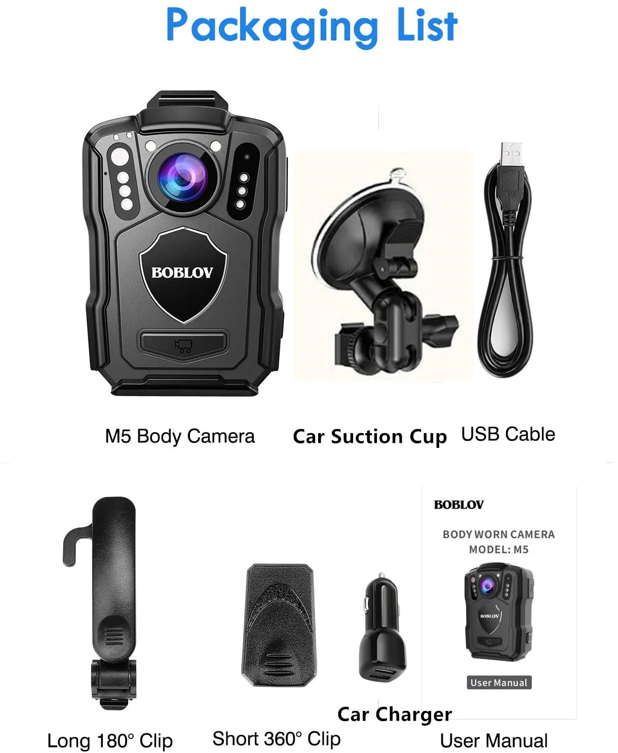 M5 1440P Body Camera