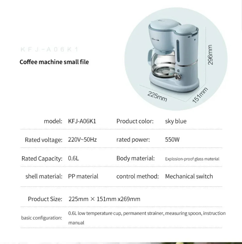 600ML American Coffee Maker