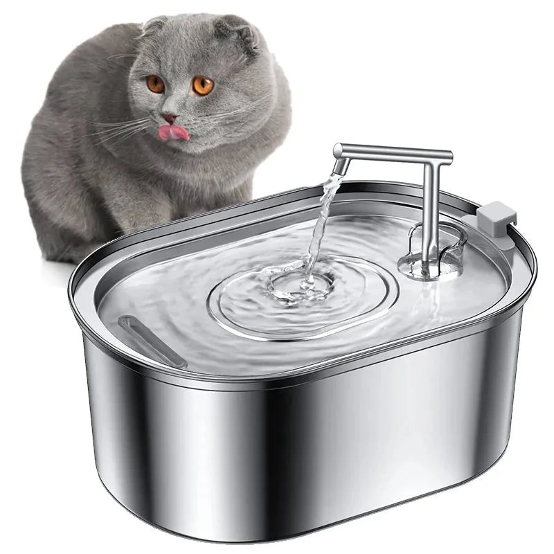 3.2L Stainless Steel Cat Water Fountain
