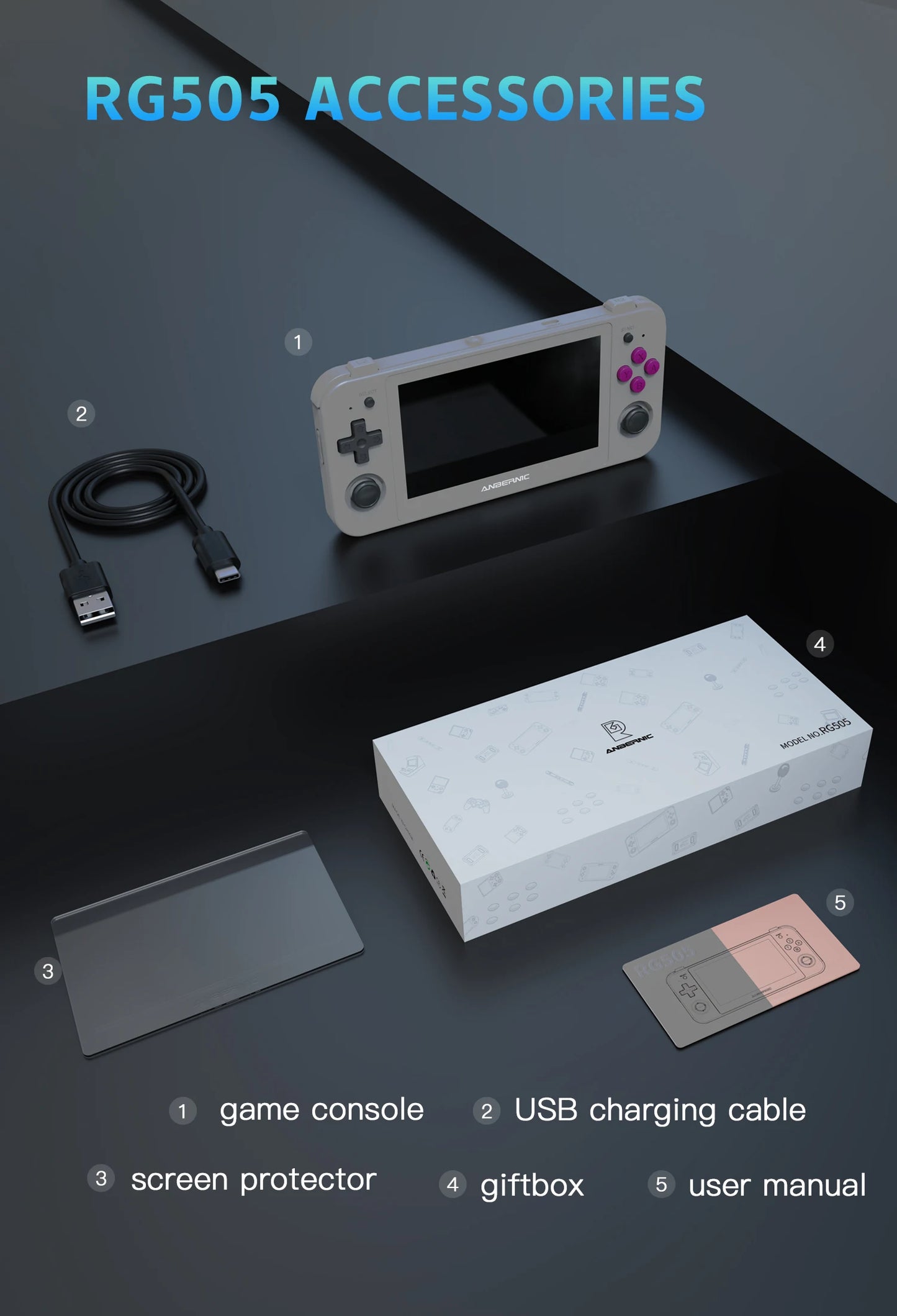 RG505 Handheld Game Console