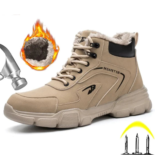 Men Safety Anti-smash Anti-stab Work Boots