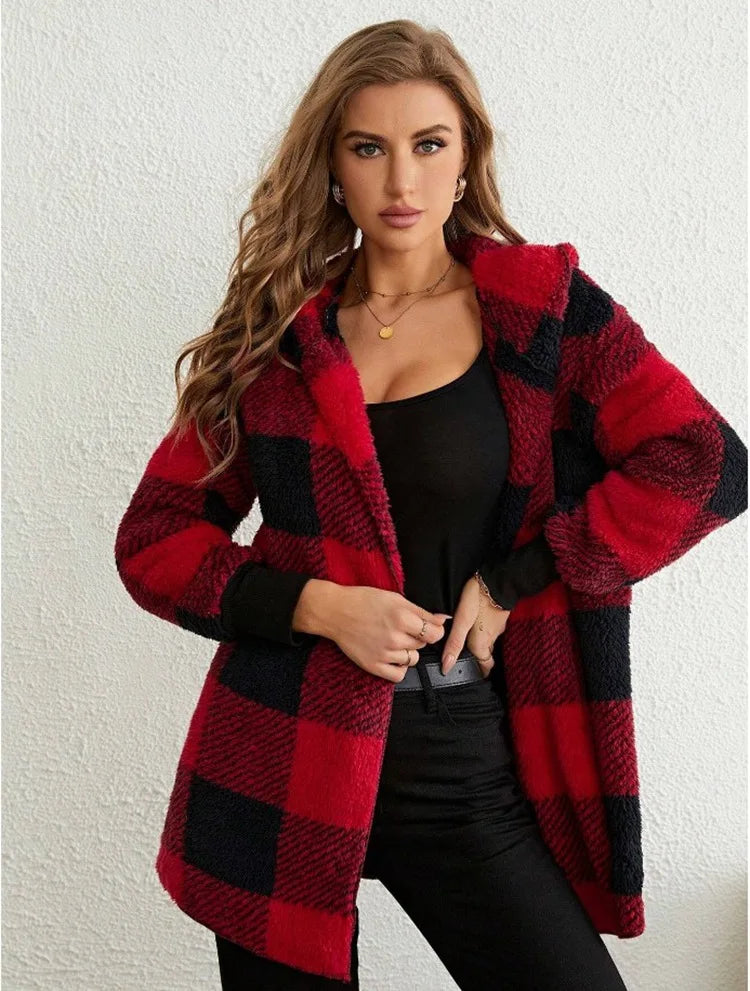 Plaid Flannel Jacket for Women