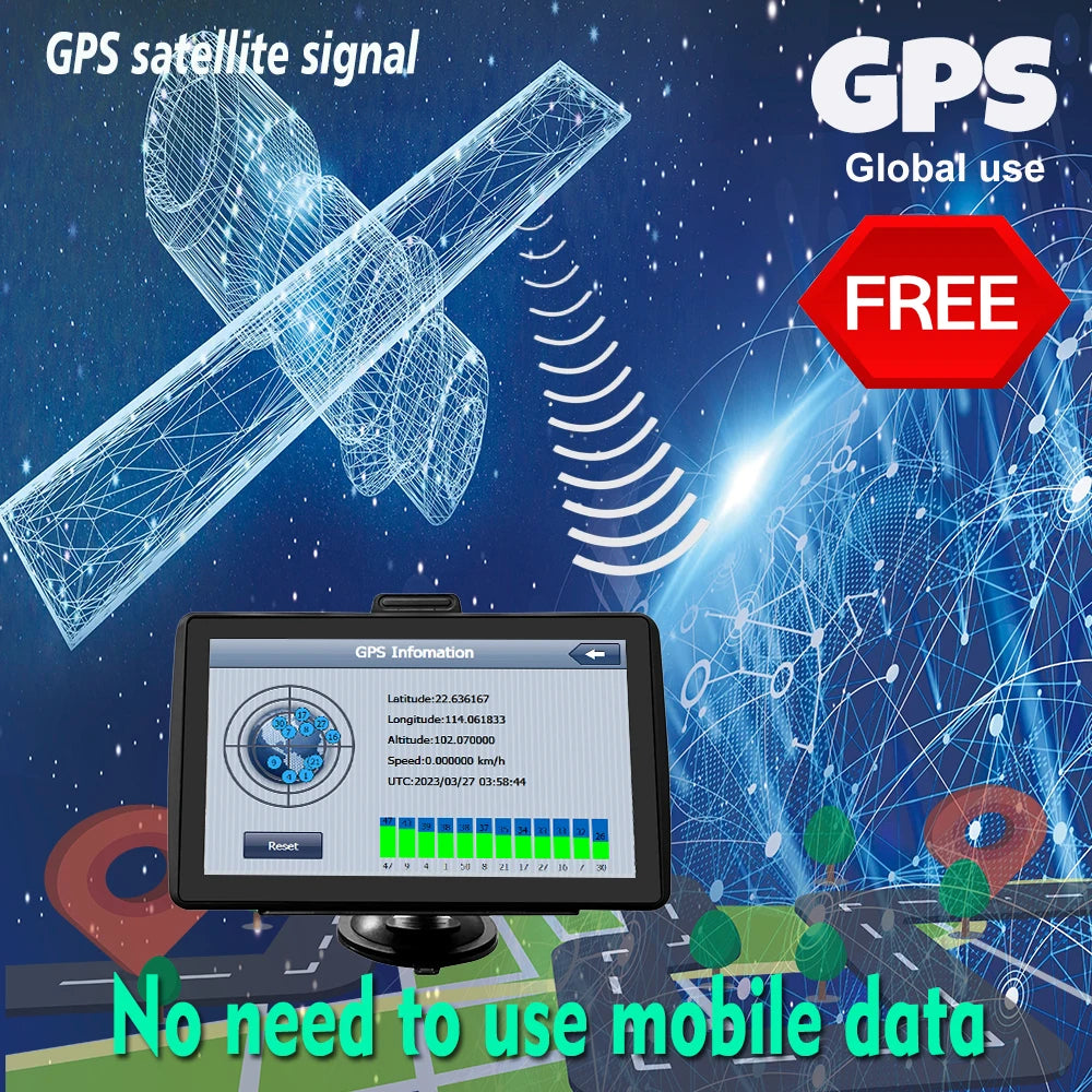7 Inch GPS Navigation for Car Truck