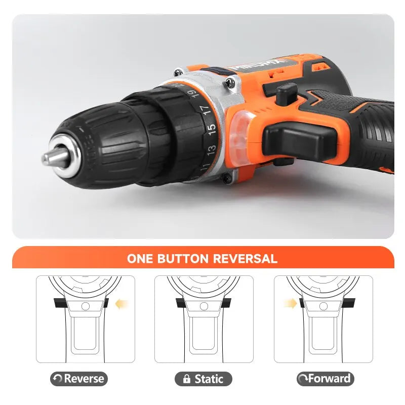 20V Cordless Drill 40N.m 25 Plus 1 Electric Screwdriver