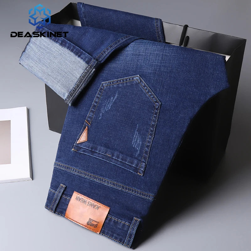 Men's Autumn Large Business Casual Jeans