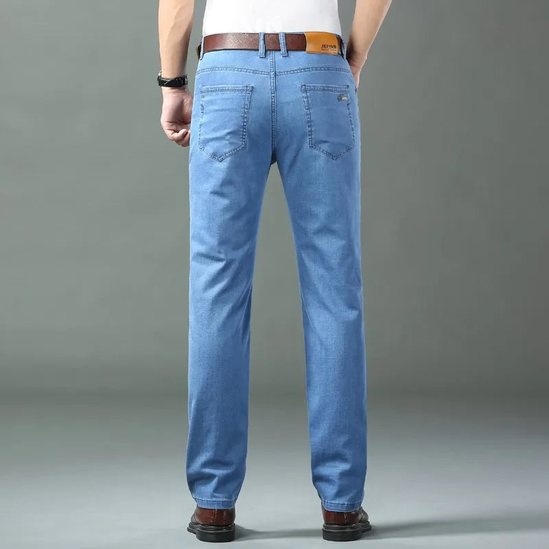 Ice Silk Thin Denim Jeans