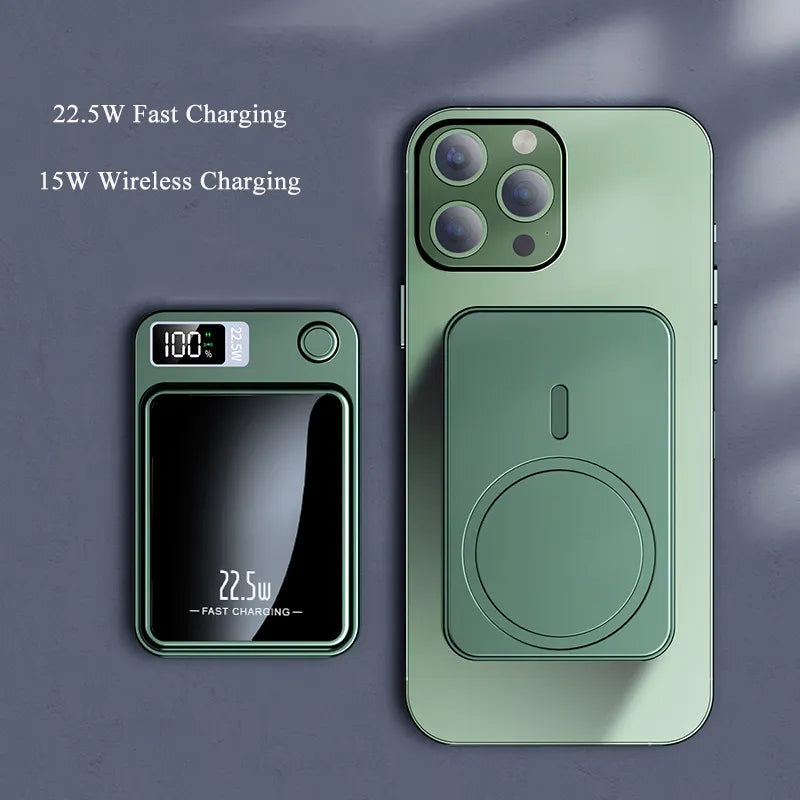 30000mAh Portable Induction Magnetic Power Bank