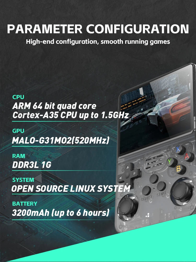 R36S Retro Handheld Video Game Console